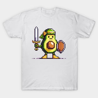 8-Bit Avocado Hero - Pixel Adventure T-Shirt